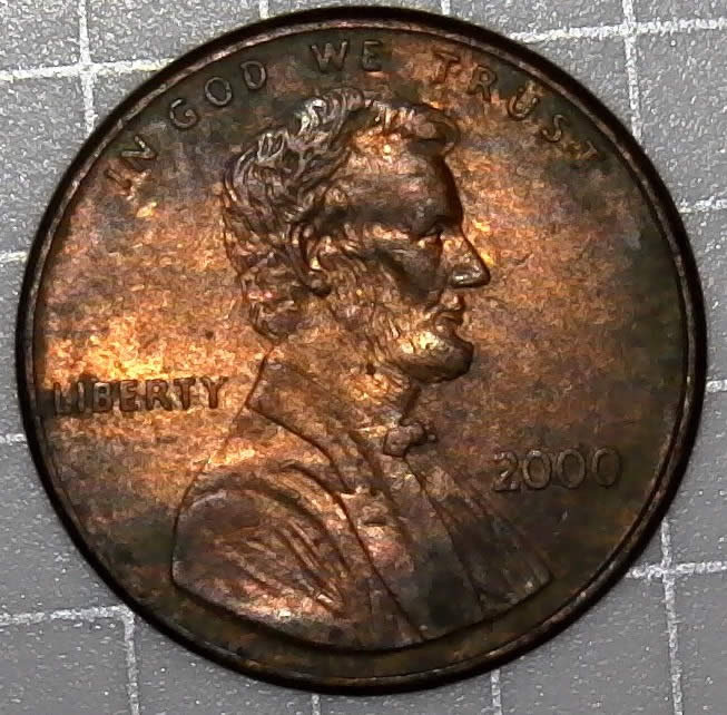 2000-P-Lincoln-Memorial-Cent-Wide-AM-Found-In-Circulated-Bankroll-Type-2